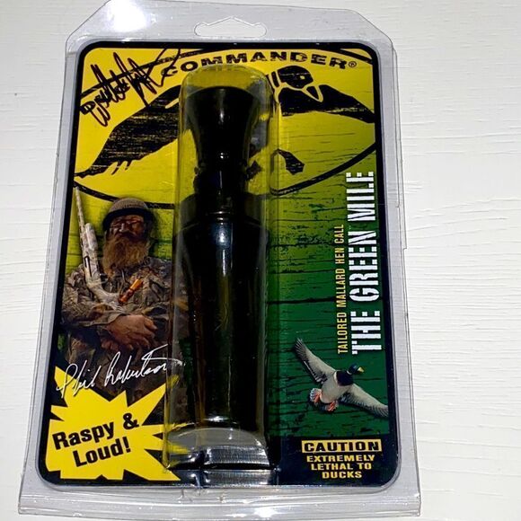 Duck Commander Autographed Tailored Mallard Hen Call The Green Mile Raspy Loud - Picture 9 of 11